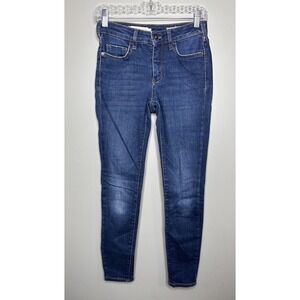 Pilcro Anthropologie Jeans 26 Blue High-Rise‎ Skinny Denim Cotton Stretch